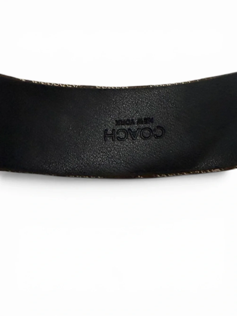 Coach Brown Signature Canvas Padded Headband